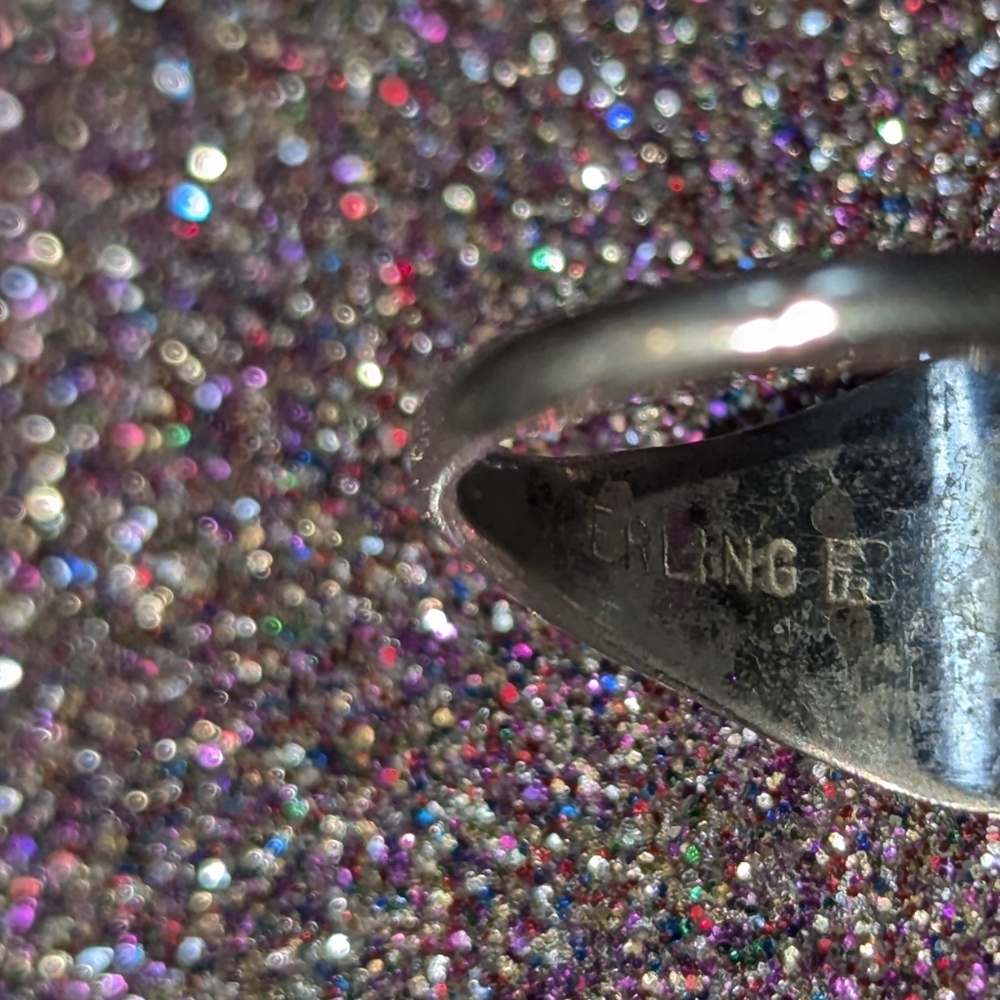 Sterling Silver Ring Initial L Cursive Size 4 - image 4